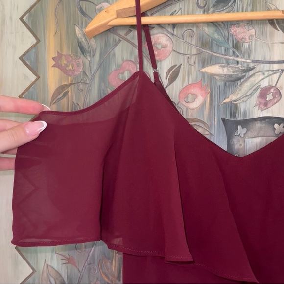 red/maroon bridesmaid dress from birdy grey - Picture 4 of 7